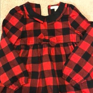 Girls buffalo plaid dress